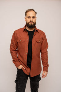 Brick flannel shirt